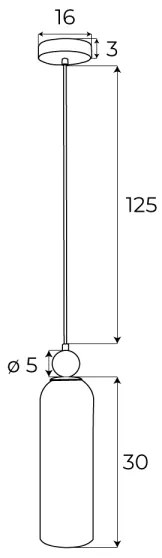 MAXLIGHT P0510 - Lampadario a sospensione con filo CAMPANILA 1xE27/40W/230V diametro 10 cm ottone/beige