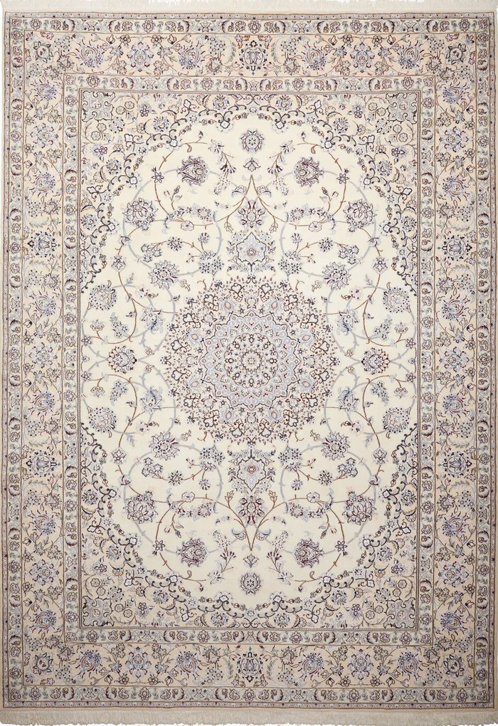 Nain Tappeto persiano 250 x 350 Beige (Iran) Annodato A Mano