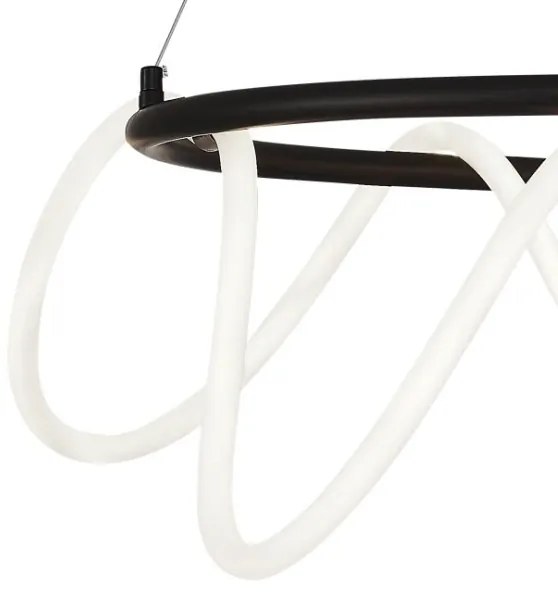 Zuma Line 20006PL-BK - Lampadario LED a sospensione con filo BALBO LED/58W/230V 3000/4000/6000K