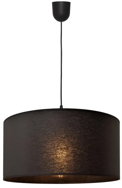 Lampadario su corda ALBA 1xE27/15W/230V d. 40 cm nero