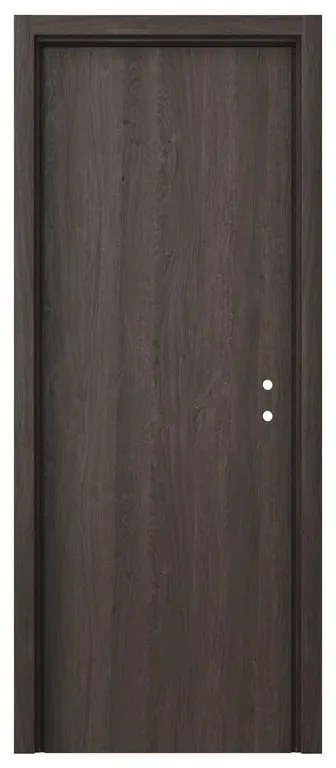 Porta battente Ashy noce L 70 x H 210 cm reversibile