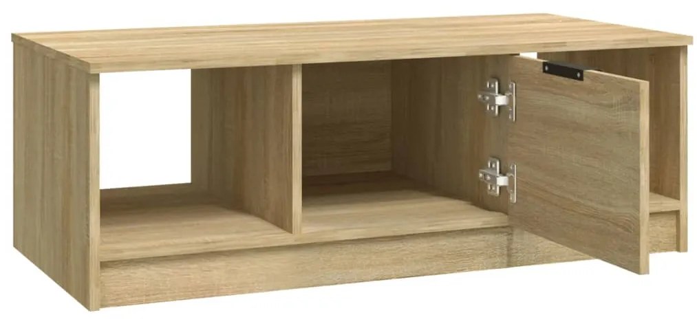 Tavolino da salotto rovere sonoma 102x50x36cm legno multistrato