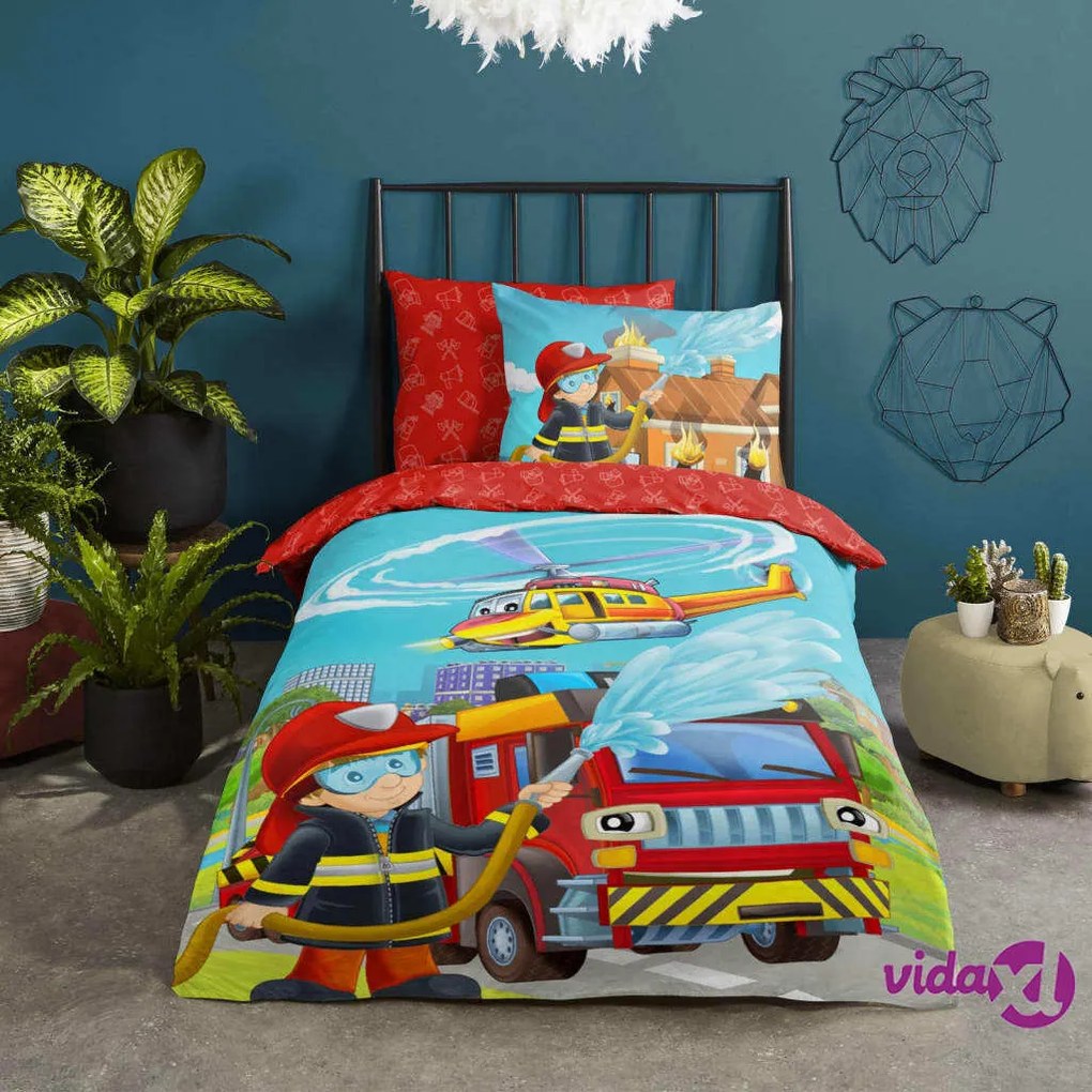 Good Morning Copripiumino per Bambini Fire 140x200/220 cm
