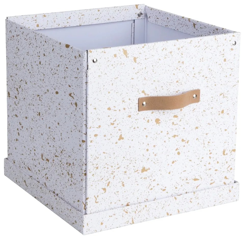 Scatola portaoggetti in oro e bianco Logan - Bigso Box of Sweden