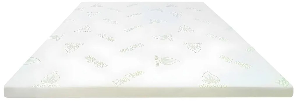 Topper Luxe memory foam 180 x 200 cm - ALOE VERA di NATUREA