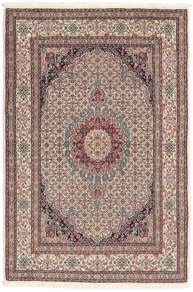 Moud Tappeto 100 x 160 Beige (Iran) Annodato A Mano