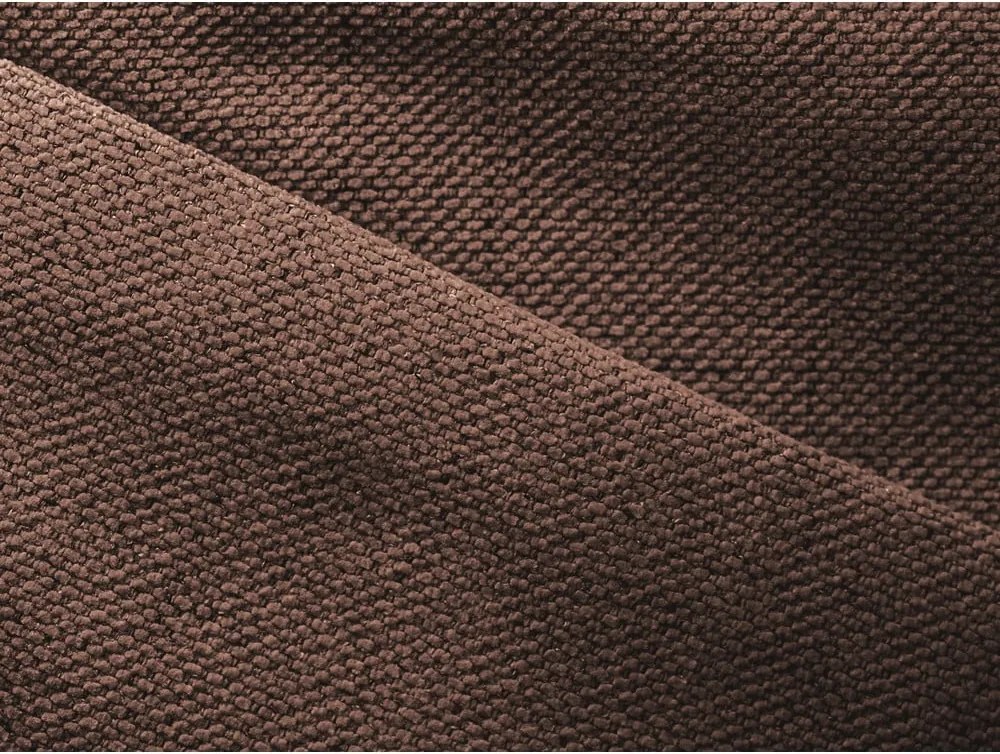 Divano angolare rosa allungabile/con contenitore (con penisola a destra) Nanea – Makamii