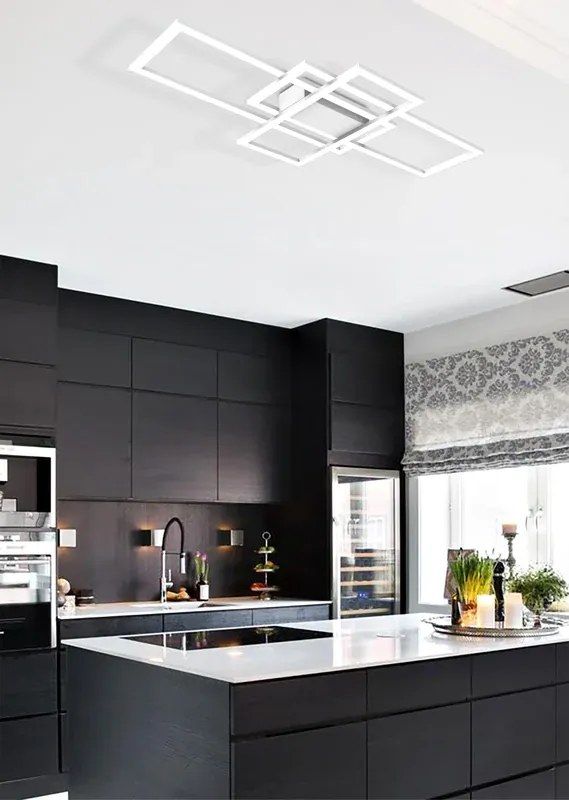 Plafoniera LED essentiel Sary, bianco 85x42 cm NOVECENTO