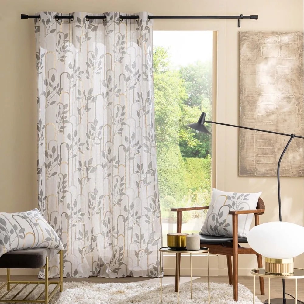 Tenda grigia 140x240 cm Roseris – douceur d'intérieur