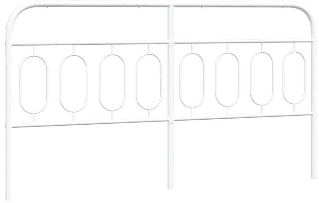 Testiera in metallo bianco 160 cm