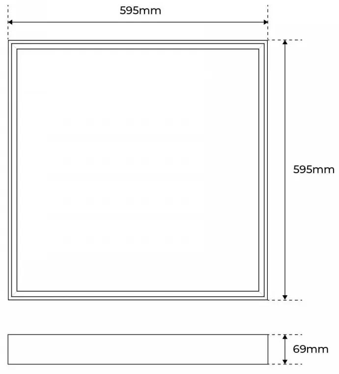 Plafoniera LED 60x60 40W IP40 No-Flickering - LIFUD Driver Colore Bianco Freddo 6.000K