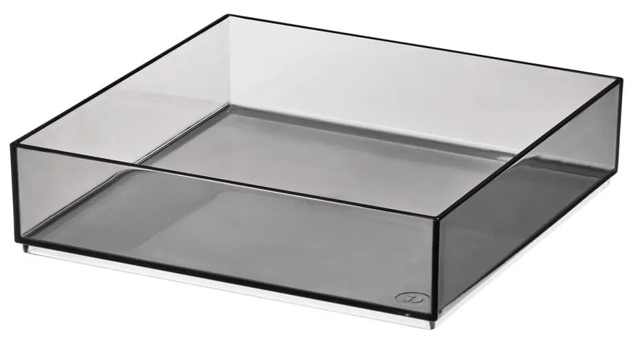 Organizer da bagno nero opaco per cosmetici in plastica riciclata - iDesign