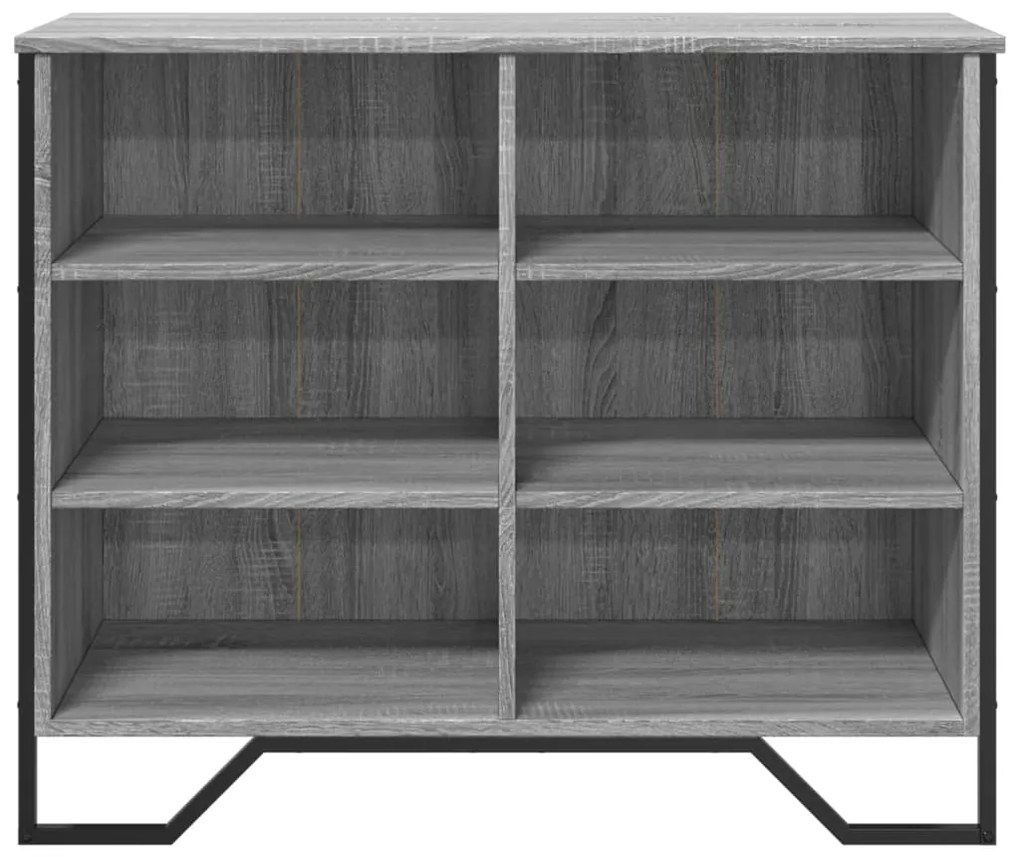 Credenza grigio sonoma 91x35,5x74,5 cm in legno multistrato