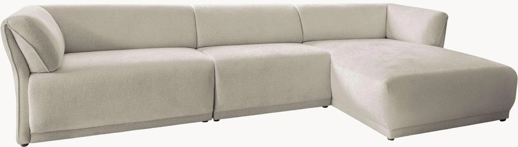 Divano angolare 6 posti in ciniglia Gatsby