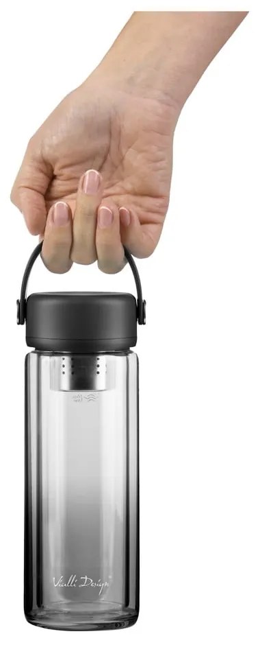 Bottiglia nera in vetro 350 ml Fuori – Vialli Design