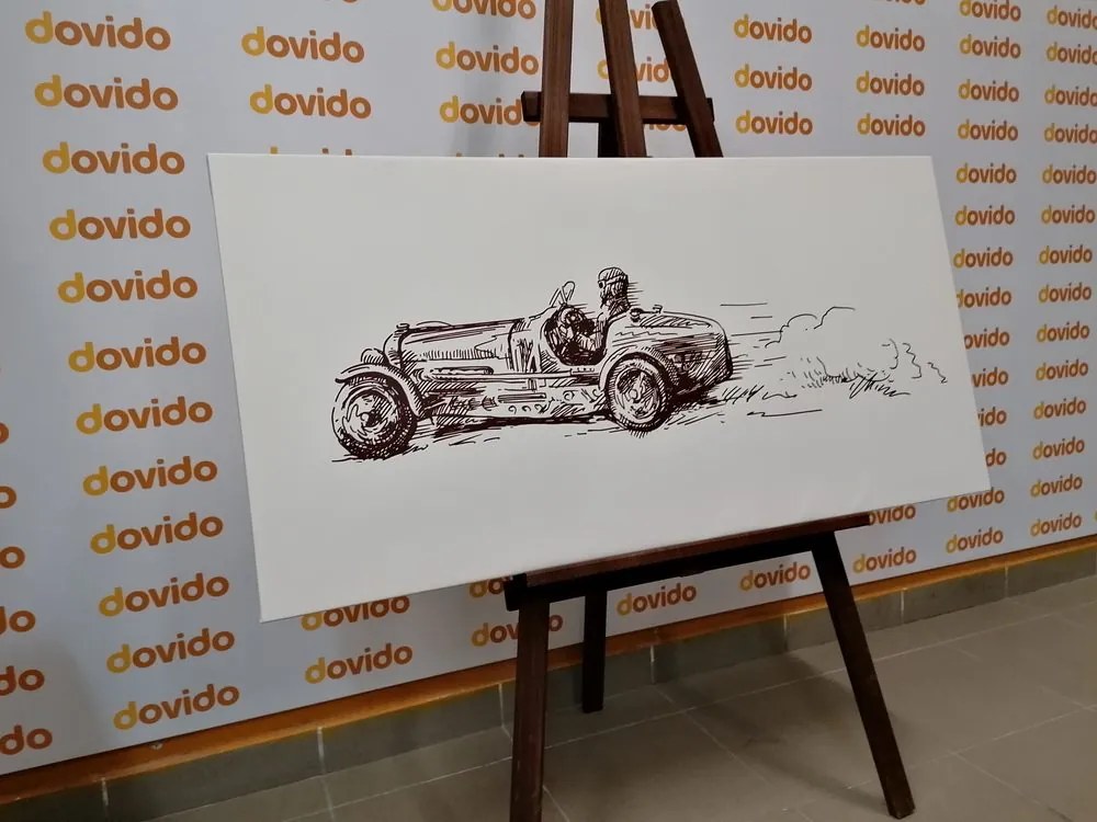 Quadro su tela – Auto da corsa retrò