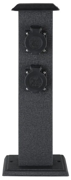 EGLO 93426 - Colonna da giardino per esterni con prese SCHUKO IP44