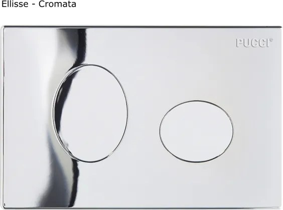 Cassetta incasso pulsante alto (2 pulsanti 9 lt - 4 lt) Pucci ECO 1315490001 + placca