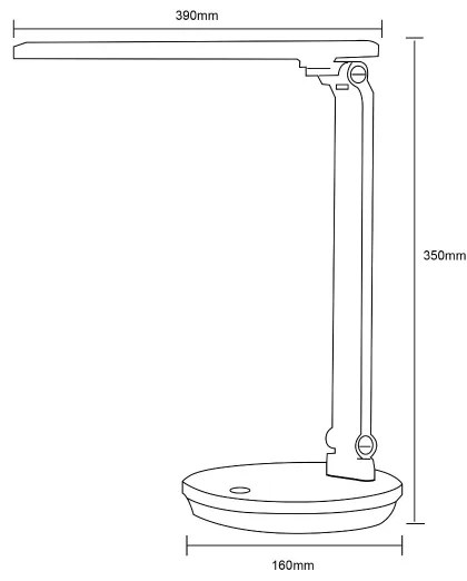 Zuma Line SM-542-BL - Lampada da tavolo LED 5W 230V 3000-6000K nera