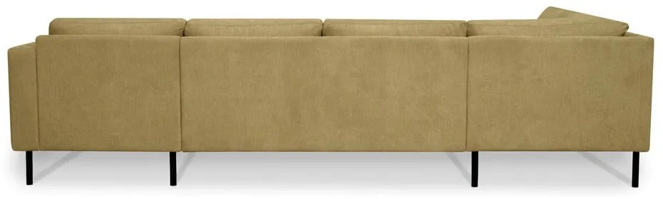 Divano angolare giallo ocra (angolo sinistro/"U") Hero - Scandic