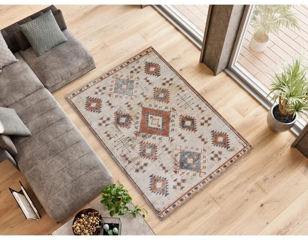 Tappeto color mattone 80x150 cm Parma – Universal