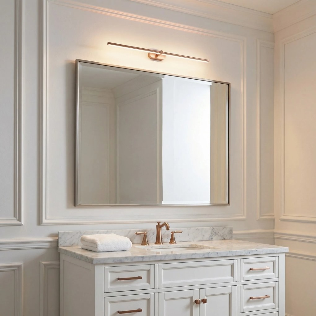 Applique da bagno LED APP1897-1W 80 cm BRUSH COPPER