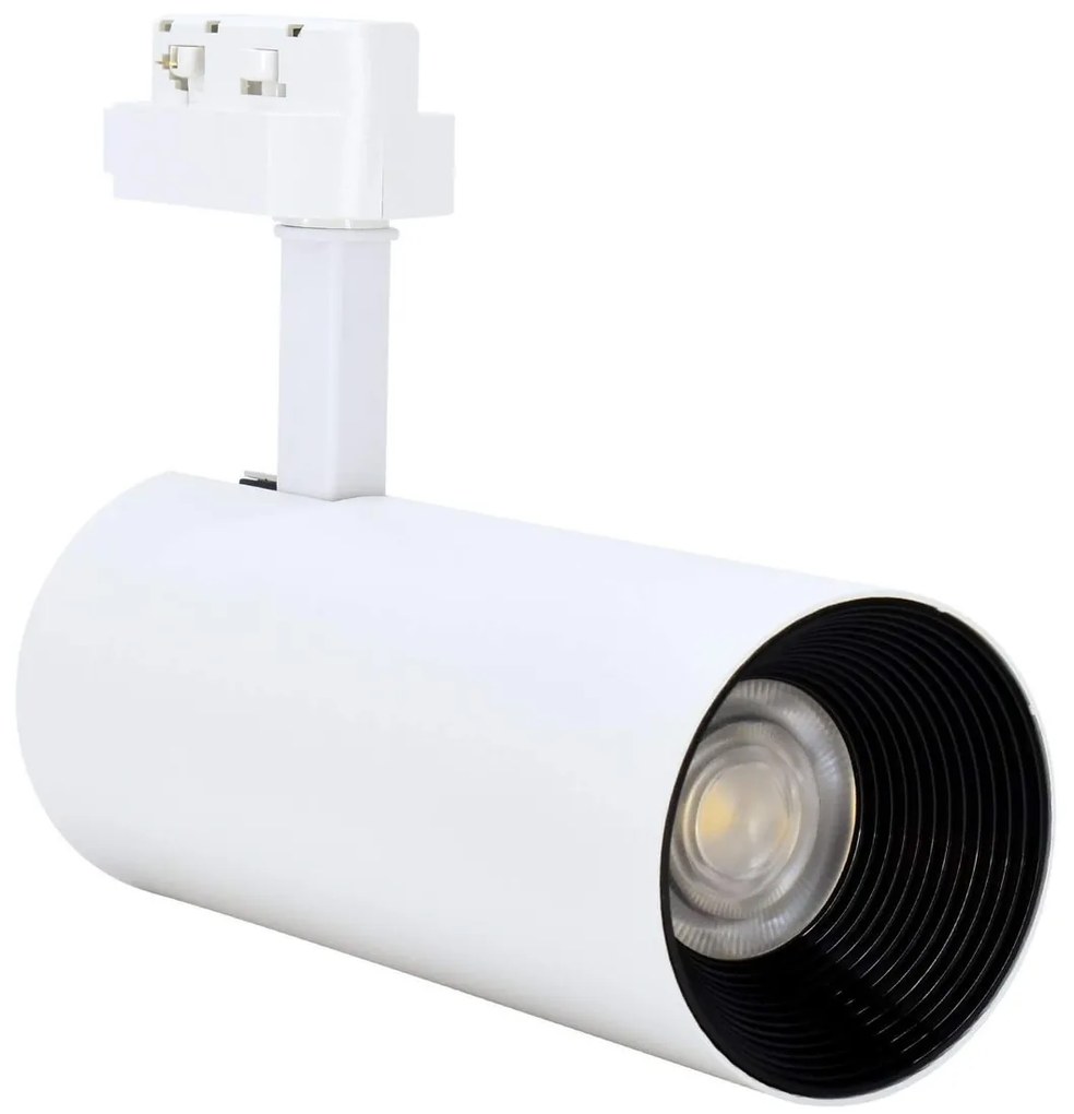 Faro LED per binario Bifase 24W angolo 24° - BIANCO Colore Bianco Caldo 2.700-3.200K