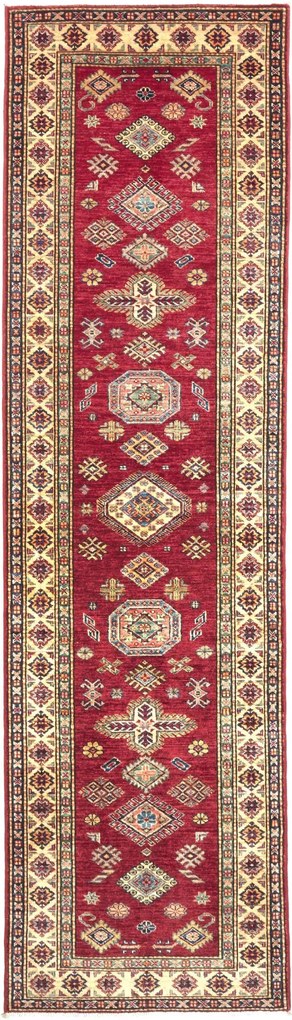 Kazak Tappeto orientale 300 x 80 Rosso (Pakistan) Annodato A Mano