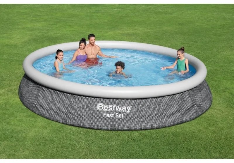 Piscina fuori terra 57313 Bestway Fast Set rotonda 457x84cm