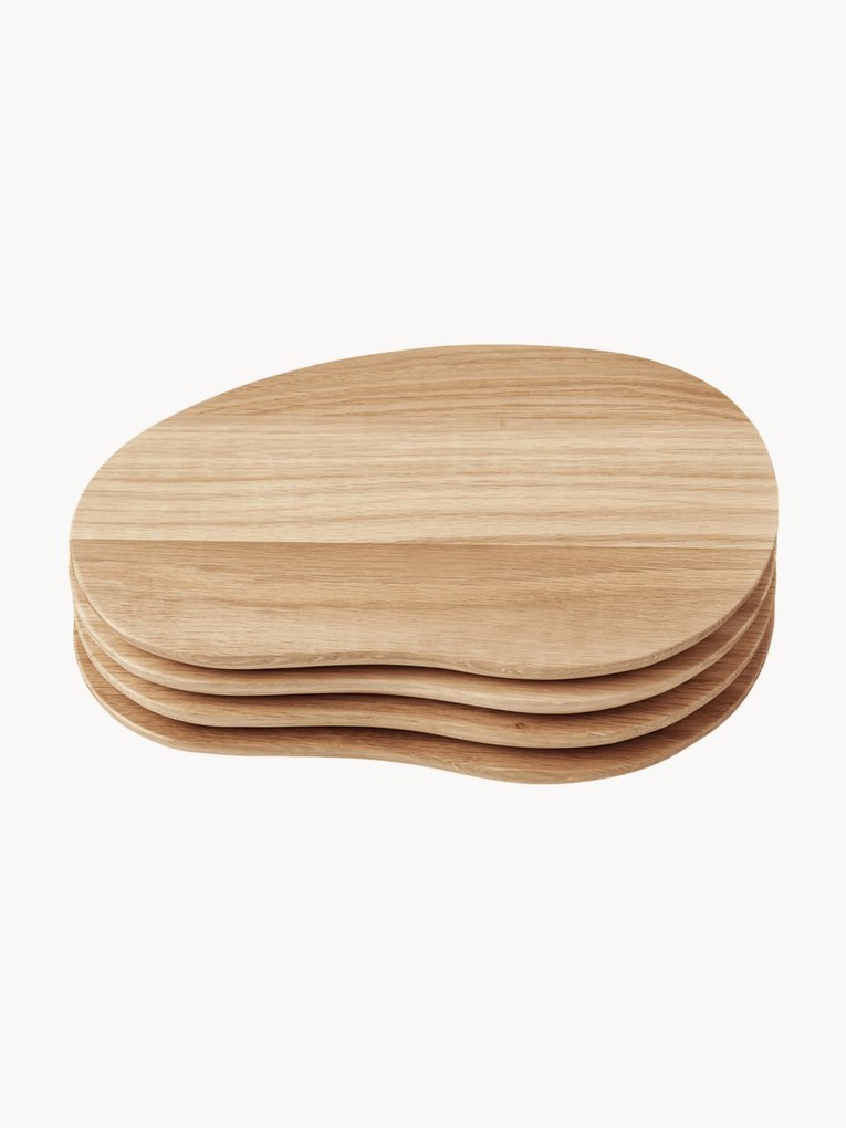 Set di 4 taglieri in legno di quercia Cairn