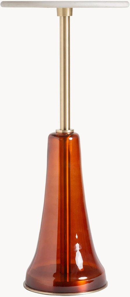 Tavolino rotondo con piano in marmo Colmar