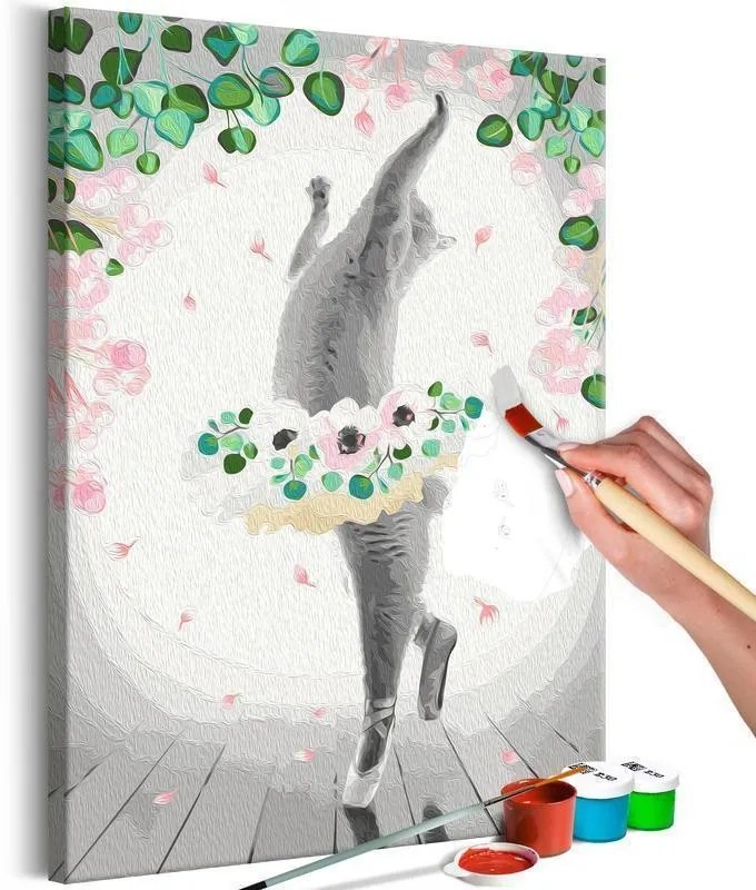 Quadro fai da te - Cat Ballerina