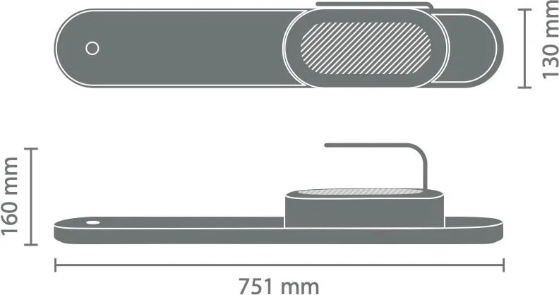 Supporto per detersivo grigio in plastica SinkStyle - Brabantia
