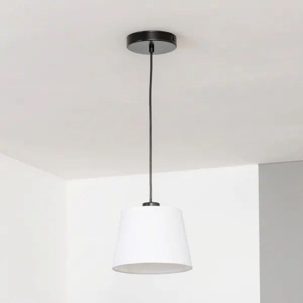Brilagi - Lampada a sospensione LED a cavo CERIA 1xE27/40W/230V Ø 20,5 cm bianco