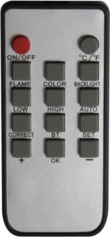 Camino elettrico caminetto da parete DALLAS L127 x P 11 x H50