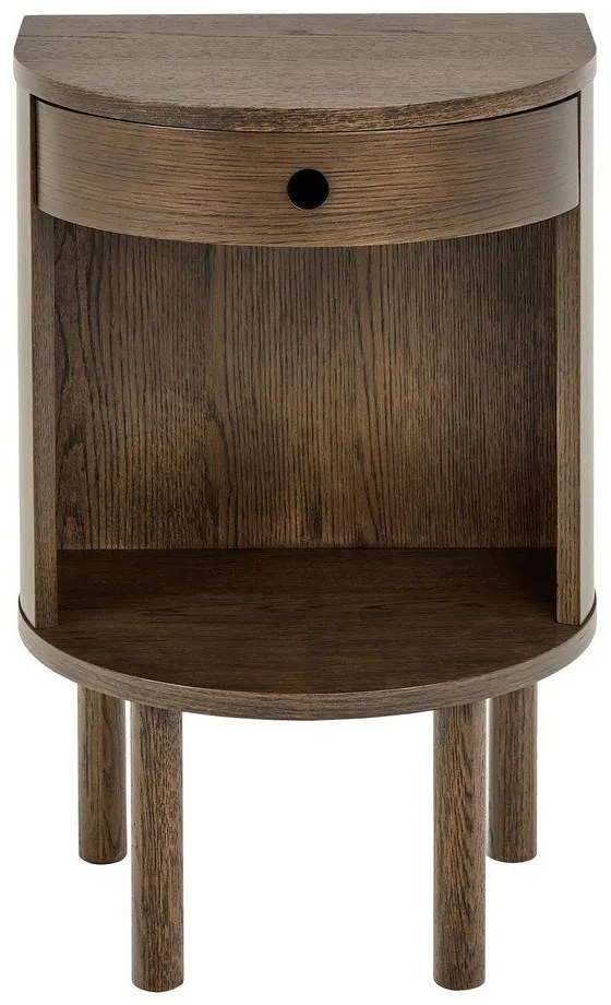 Comodino colore naturale scuro con effetto rovere Paron – Actona