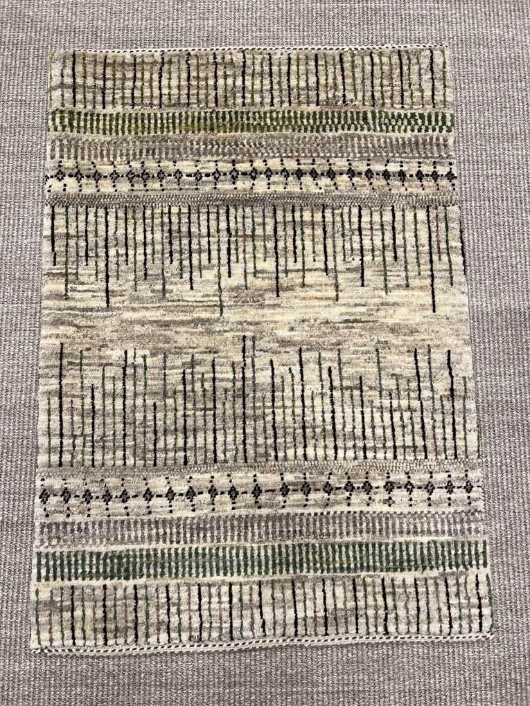 Loribaft Tappeto 90x70 Beige (Iran) Annodato A Mano