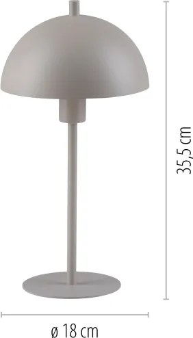 Schöner Wohnen 11726-39 - Lampada da tavolo ALI 1xE14/15W/230V grigia