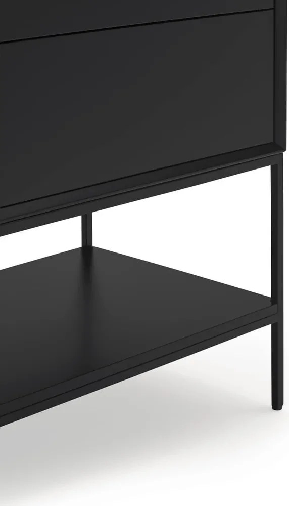 Armadietto nero 120x140x45 cm Platt – Teulat