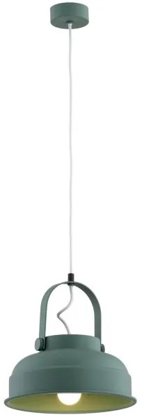 Argon 8287 - Lampadario a sospensione con filo DAKOTA 1xE27/15W/230V verde