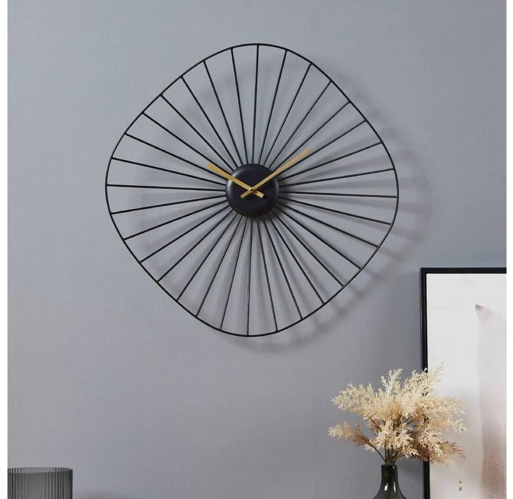 Eglo 425513 - Orologio da parete MATSUMOTO 1xAA 50x50 cm nero