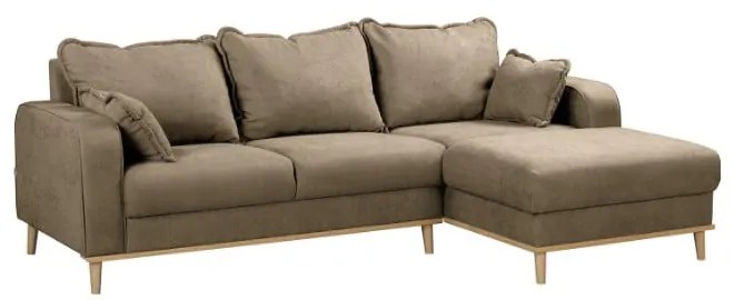 Divano angolare marrone chiaro (angolo destro) Beata - Ropez