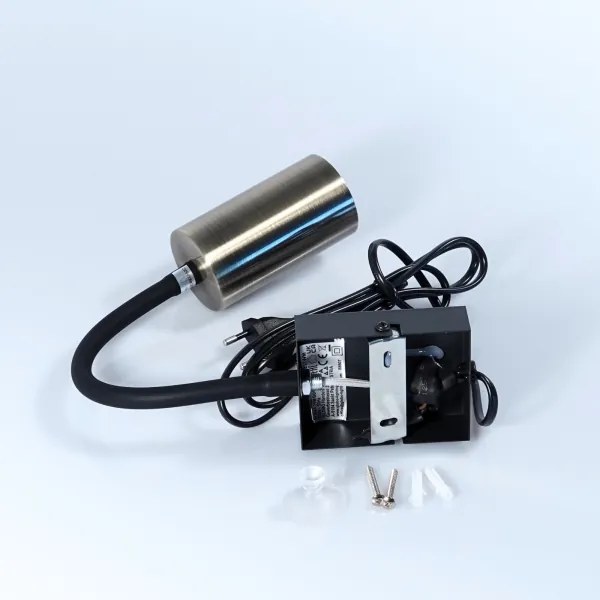 Globo 57911WM - Lampada da parete flessibile ROBBY 1xGU10/25W/230V nero/ottone