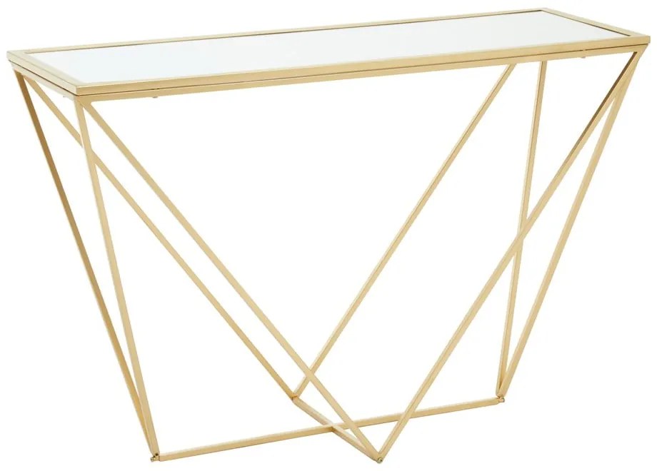 Consolle con piano in vetro oro 40x120 cm Farran - Premier Housewares