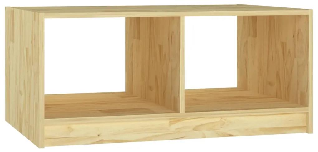 Tavolino da salotto 75x50x33,5 cm legno massello di pino