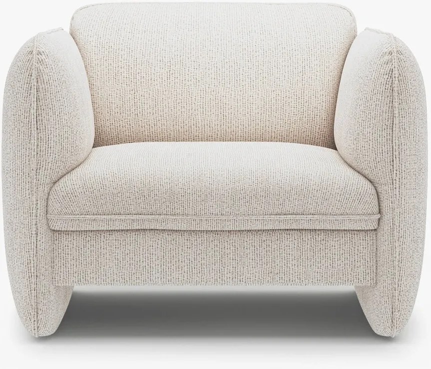 Poltrona Georgia in chenille Silencio – L105 cm