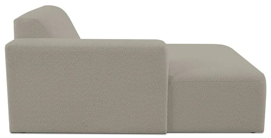 Modulo divano marrone chiaro in tessuto bouclé (angolo sinistro) Roxy - Scandic