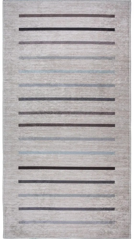 Tappeto lavabile grigio chiaro 80x150 cm - Vitaus