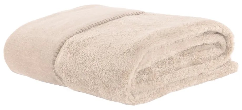 Coperta avorio in micropile 150x200 cm Tomo – Tiseco Home Studio