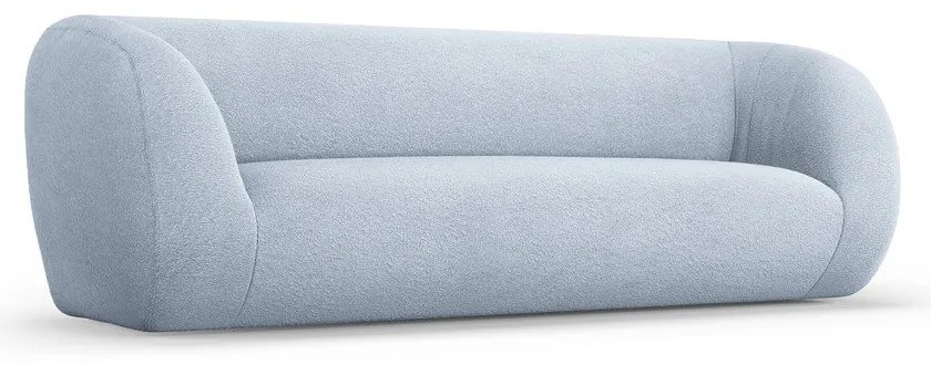 Divano in tessuto bouclé azzurro 230 cm Essen - Cosmopolitan Design